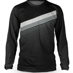 Men's Cycling Jersey Downhill Jersey Dirt Bike Jersey Solid Color Patchwork Patterned Long Sleeve Bike Jersey Top with 3 Rear Pockets Mountain Bike MTB Road Bike Cycling UV Resistant Quick Dry Back