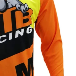 Men's Cycling Jersey Downhill Jersey Dirt Bike Jersey Animal Cow Patterned Long Sleeve Bike Jersey Top with 3 Rear Pockets Mountain Bike MTB Road Bike Cycling UV Resistant Quick Dry Back Pocket