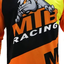 Men's Cycling Jersey Downhill Jersey Dirt Bike Jersey Animal Cow Patterned Long Sleeve Bike Jersey Top with 3 Rear Pockets Mountain Bike MTB Road Bike Cycling UV Resistant Quick Dry Back Pocket