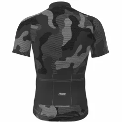 Men's Cycling Jersey Geometric Camo / Camouflage Short Sleeve Bike Jersey Top with 3 Rear Pockets Mountain Bike MTB Road Bike Cycling Quick Dry Reflective Strips Back Pocket Moisture Wicking Sports