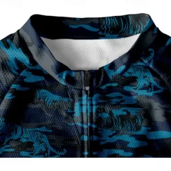 Men's Cycling Jersey Gradient Camo / Camouflage Short Sleeve Bike Tee Tshirt Jersey with 3 Rear Pockets Mountain Bike MTB Quick Dry Anatomic Design Wicking Breathable Sports Black Blue Green Clothing