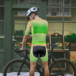 Men's Cycling Jersey Gradient Short Sleeve Bike Tee Tshirt Jersey with 3 Rear Pockets Mountain Bike MTB Quick Dry Anatomic Design Wicking Breathable Sports Blue Purple Green Clothing Apparel