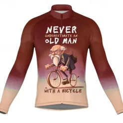 Men's Cycling Jersey Graphic Letter & Number Long Sleeve Bike Jersey Top with 3 Rear Pockets Mountain Bike MTB Road Bike Cycling Quick Dry Reflective Strips Back Pocket Moisture Wicking Sports Black