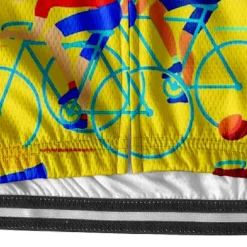 Men's Cycling Jersey Graphic Short Sleeve Bike Tee Tshirt Jersey with 3 Rear Pockets Mountain Bike MTB Quick Dry Anatomic Design Wicking Breathable Sports Black Yellow Red Clothing Apparel