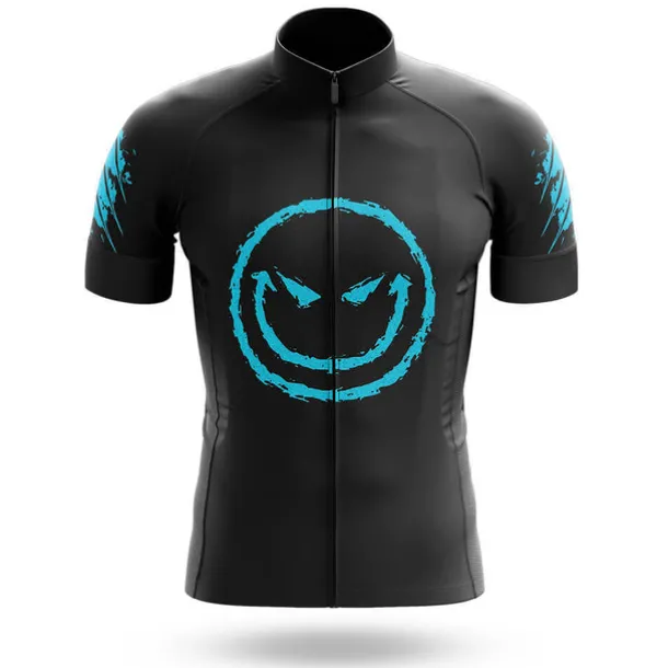 Men's Cycling Jersey Graphic Funny Short Sleeve Bike Jersey Top with 3 Rear Pockets Mountain Bike MTB Road Bike Cycling Quick Dry Reflective Strips Back Pocket Moisture Wicking Sports Black Red Blue