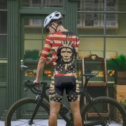 Men's Cycling Jersey Graphic Short Sleeve Bike Tee Tshirt Jersey with 3 Rear Pockets Mountain Bike MTB Quick Dry Anatomic Design Wicking Breathable Sports Red Clothing Apparel