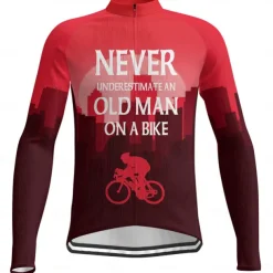 Men's Cycling Jersey Graphic Letter & Number Long Sleeve Bike Jersey Top with 3 Rear Pockets Mountain Bike MTB Road Bike Cycling Quick Dry Reflective Strips Back Pocket Moisture Wicking Sports Black