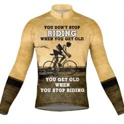 Men's Cycling Jersey Graphic Letter & Number Long Sleeve Bike Jersey Top with 3 Rear Pockets Mountain Bike MTB Road Bike Cycling Quick Dry Reflective Strips Back Pocket Moisture Wicking Sports Black