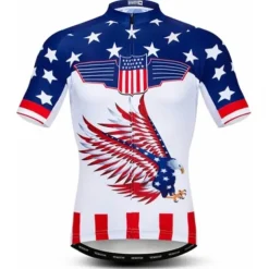 Men's Cycling Jersey Patterned Italy National Flag Short Sleeve Bike Jersey Top with 3 Rear Pockets Mountain Bike MTB Road Bike Cycling UV Resistant Quick Dry Back Pocket Sweat-Wicking Sports White