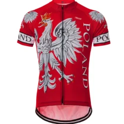 Men's Cycling Jersey Patterned Canada National Flag Short Sleeve Bike Jersey Top with 3 Rear Pockets Mountain Bike MTB Road Bike Cycling UV Resistant Quick Dry Back Pocket Sweat-Wicking Sports Wine