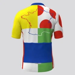 Men's Cycling Jersey Polka Dot Short Sleeve Bike Jersey Top with 3 Rear Pockets Mountain Bike MTB Road Bike Cycling Quick Dry Reflective Strips Back Pocket Moisture Wicking Sports Black White Yellow