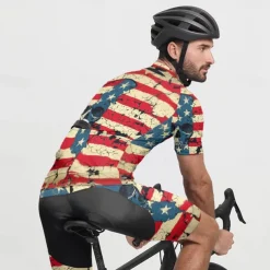 Men's Cycling Jersey Skull National Flag Short Sleeve Bike Tee Tshirt Jersey with 3 Rear Pockets Mountain Bike MTB Quick Dry Anatomic Design Wicking Breathable Sports Black Yellow Red Clothing Apparel