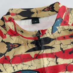 Men's Cycling Jersey Skull National Flag Short Sleeve Bike Tee Tshirt Jersey with 3 Rear Pockets Mountain Bike MTB Quick Dry Anatomic Design Wicking Breathable Sports Black Yellow Red Clothing Apparel