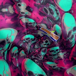 Men's Cycling Jersey Skull Short Sleeve Bike Tee Tshirt Jersey with 3 Rear Pockets Mountain Bike MTB Quick Dry Anatomic Design Wicking Breathable Sports Dark Purple Blue Purple Clothing Apparel