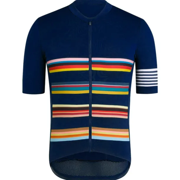 Men's Cycling Jersey Solid Color Stripes Patterned Short Sleeve Bike Jersey Top with 3 Rear Pockets Mountain Bike MTB Road Bike Cycling UV Resistant Quick Dry Reflective Strips Back Pocket Sports Red