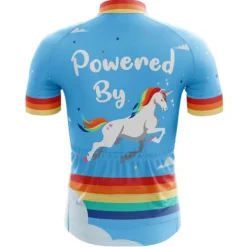 Men's Cycling Jersey Unicorn Funny Short Sleeve Bike Jersey Top with 3 Rear Pockets Mountain Bike MTB Road Bike Cycling Quick Dry Reflective Strips Back Pocket Moisture Wicking Sports Navy White