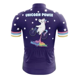 Men's Cycling Jersey Unicorn Funny Short Sleeve Bike Jersey Top with 3 Rear Pockets Mountain Bike MTB Road Bike Cycling Quick Dry Reflective Strips Back Pocket Moisture Wicking Sports Navy White