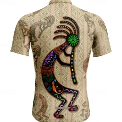 Men's Cycling Jersey Vintage Short Sleeve Bike Tee Tshirt Jersey with 3 Rear Pockets Mountain Bike MTB Quick Dry Anatomic Design Wicking Breathable Sports Khaki Clothing Apparel