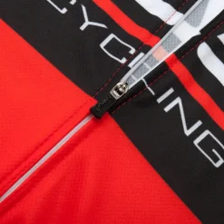 Men's Cycling Jersey with Bib Shorts Short Sleeve Mountain Bike MTB Road Bike Cycling Red Green Stripes Bike Clothing Suit 3D Pad Breathable Quick Dry Back Pocket Polyester Spandex Sports Stripes