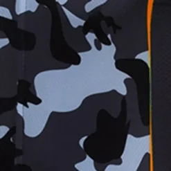 Men's Cycling Jersey with Bib Shorts Short Sleeve Mountain Bike MTB Road Bike Cycling Black White Red Patchwork Camo / Camouflage Bike Clothing Suit UV Resistant 3D Pad Breathable Quick Dry Back