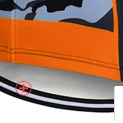 Men's Cycling Jersey with Bib Shorts Short Sleeve Mountain Bike MTB Road Bike Cycling Black White Red Patchwork Camo / Camouflage Bike Clothing Suit UV Resistant 3D Pad Breathable Quick Dry Back