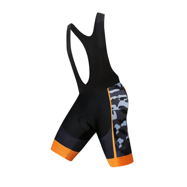 Men's Cycling Jersey with Bib Shorts Short Sleeve Mountain Bike MTB Road Bike Cycling Black White Red Patchwork Camo / Camouflage Bike Clothing Suit UV Resistant 3D Pad Breathable Quick Dry Back