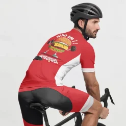 Men's Cycling Jersey with Shorts Cartoon Short Sleeve Bike Clothing Suit with 3 Rear Pockets Mountain Bike MTB Road Bike Cycling Front Zipper Sweat wicking Comfortable Breathable Sports White Yellow