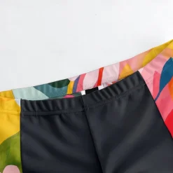 Men's Cycling Jersey with Shorts Floral Botanical Short Sleeve Bike Clothing Suit with 3 Rear Pockets Mountain Bike MTB Road Bike Cycling Front Zipper Sweat wicking Comfortable Breathable Sports