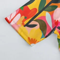 Men's Cycling Jersey with Shorts Floral Botanical Short Sleeve Bike Clothing Suit with 3 Rear Pockets Mountain Bike MTB Road Bike Cycling Front Zipper Sweat wicking Comfortable Breathable Sports