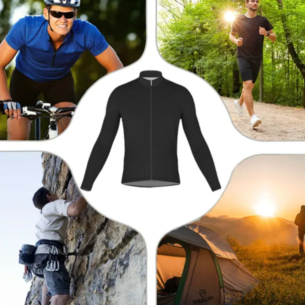 Men's Cycling Jersey with Bib Tights Long Sleeve Mountain Bike MTB Road Bike Cycling Winter Yellow Red Blue Graphic Bike Clothing Suit 3D Pad Breathable Quick Dry Back Pocket Polyester Spandex Sports