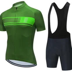Men's Cycling Jersey with Bib Shorts Short Sleeve Mountain Bike MTB Road Bike Cycling Black Burgundy Blue Stripes Bike Clothing Suit 3D Pad Breathable Quick Dry Back Pocket Polyester Spandex Sports