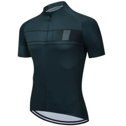 Men's Cycling Jersey with Bib Shorts Short Sleeve Mountain Bike MTB Road Bike Cycling Black Burgundy Blue Stripes Bike Clothing Suit 3D Pad Breathable Quick Dry Back Pocket Polyester Spandex Sports