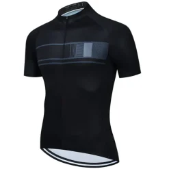 Men's Cycling Jersey with Bib Shorts Short Sleeve Mountain Bike MTB Road Bike Cycling Black Burgundy Blue Stripes Bike Clothing Suit 3D Pad Breathable Quick Dry Back Pocket Polyester Spandex Sports