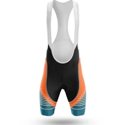 Men's Cycling Jersey with Bib Shorts Short Sleeve Mountain Bike MTB Road Bike Cycling Orange Bike Clothing Suit 3D Pad Breathable Quick Dry Back Pocket Polyester Spandex Sports Lines / Waves Funny