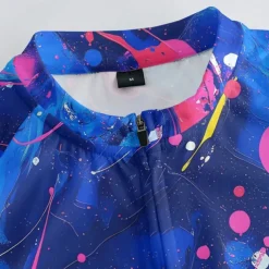 Men's Cycling Jersey with Shorts Graffiti Short Sleeve Bike Clothing Suit with 3 Rear Pockets Mountain Bike MTB Road Bike Cycling Front Zipper Sweat wicking Comfortable Breathable Sports Black Yellow