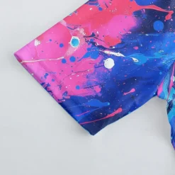 Men's Cycling Jersey with Shorts Graffiti Short Sleeve Bike Clothing Suit with 3 Rear Pockets Mountain Bike MTB Road Bike Cycling Front Zipper Sweat wicking Comfortable Breathable Sports Black Yellow