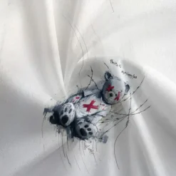 Men's Cycling Jersey with Shorts Cartoon Short Sleeve Bike Clothing Suit with 3 Rear Pockets Mountain Bike MTB Road Bike Cycling Front Zipper Sweat wicking Comfortable Breathable Sports White