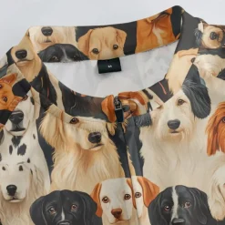 Men's Cycling Jersey with Shorts Dog Short Sleeve Bike Clothing Suit with 3 Rear Pockets Mountain Bike MTB Road Bike Cycling Front Zipper Sweat wicking Comfortable Breathable Sports Black Yellow Dark