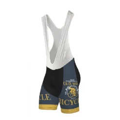 Men's Cycling Jersey with Bib Shorts Short Sleeve Mountain Bike MTB Road Bike Cycling Dark Navy Blue Gear Bike Clothing Suit 3D Pad Breathable Quick Dry Back Pocket Polyester Spandex Sports Letter