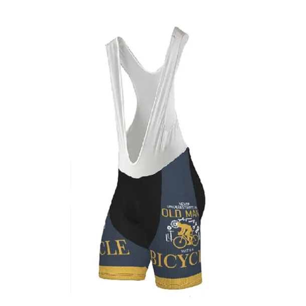 Men's Cycling Jersey with Bib Shorts Short Sleeve Mountain Bike MTB Road Bike Cycling Dark Navy Blue Gear Bike Clothing Suit 3D Pad Breathable Quick Dry Back Pocket Polyester Spandex Sports Letter