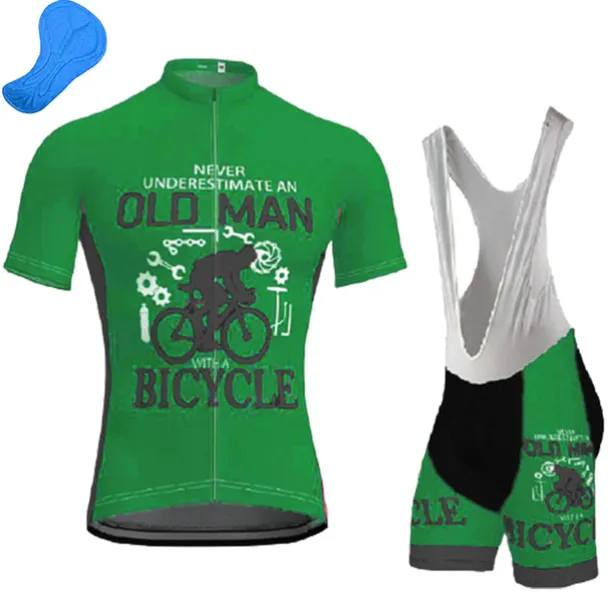 Men's Cycling Jersey with Bib Shorts Short Sleeve Mountain Bike MTB Road Bike Cycling Dark Navy Blue Gear Bike Clothing Suit 3D Pad Breathable Quick Dry Back Pocket Polyester Spandex Sports Letter