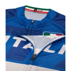 Men's Cycling Jersey with Bib Shorts Short Sleeve Mountain Bike MTB Road Bike Cycling Yellow Red Sky Blue Graphic Italy National Flag Bike Clothing Suit UV Resistant 3D Pad Breathable Quick Dry