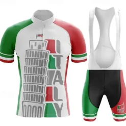 Men's Cycling Jersey with Bib Shorts Short Sleeve Mountain Bike MTB Road Bike Cycling Black White Blue Graphic Bike Clothing Suit 3D Pad Breathable Quick Dry Back Pocket Polyester Spandex Sports