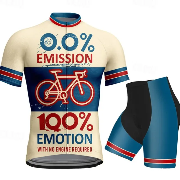 Men's Cycling Jersey with Shorts Short Sleeve Mountain Bike MTB Road Bike Cycling Black Wine khaki Graphic Bike Clothing Suit 3D Pad Breathable Quick Dry Back Pocket Polyester Spandex Sports Graphic