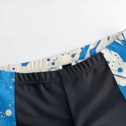 Men's Cycling Jersey with Shorts Graffiti Short Sleeve Bike Clothing Suit with 3 Rear Pockets Mountain Bike MTB Road Bike Cycling Front Zipper Sweat wicking Comfortable Breathable Sports Yellow Blue