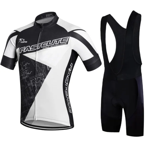 Men's Cycling Jersey with Bib Shorts Short Sleeve Mountain Bike MTB Road Bike Cycling Fall White Yellow Red Fashion Plus Size Bike Clothing Suit 3D Pad Breathable Quick Dry Back Pocket Sweat wicking