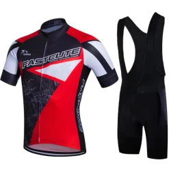 Men's Cycling Jersey with Bib Shorts Short Sleeve Mountain Bike MTB Road Bike Cycling Fall White Yellow Red Fashion Plus Size Bike Clothing Suit 3D Pad Breathable Quick Dry Back Pocket Sweat wicking