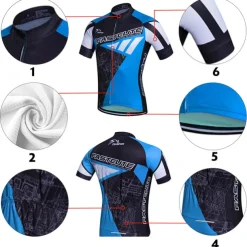 Men's Cycling Jersey with Bib Shorts Short Sleeve Mountain Bike MTB Road Bike Cycling Fall White Yellow Red Fashion Plus Size Bike Clothing Suit 3D Pad Breathable Quick Dry Back Pocket Sweat wicking