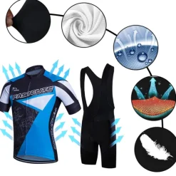 Men's Cycling Jersey with Bib Shorts Short Sleeve Mountain Bike MTB Road Bike Cycling Fall White Yellow Red Fashion Plus Size Bike Clothing Suit 3D Pad Breathable Quick Dry Back Pocket Sweat wicking