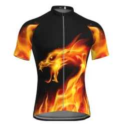 Men's Cycling Jersey Zebra Short Sleeve Bike Jersey Top with 3 Rear Pockets Mountain Bike MTB Road Bike Cycling Quick Dry Reflective Strips Back Pocket Moisture Wicking Sports Red Black White